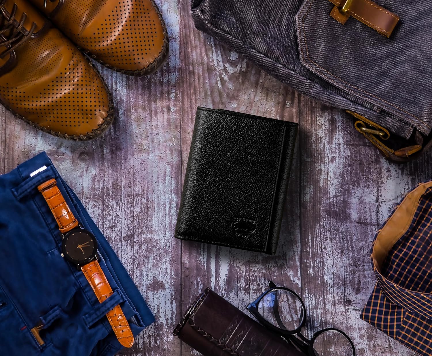 BILLETERA TRIFOLD DE CUERO STEALTH MODE PARA HOMBRE CON BLOQUEO RFID - 3