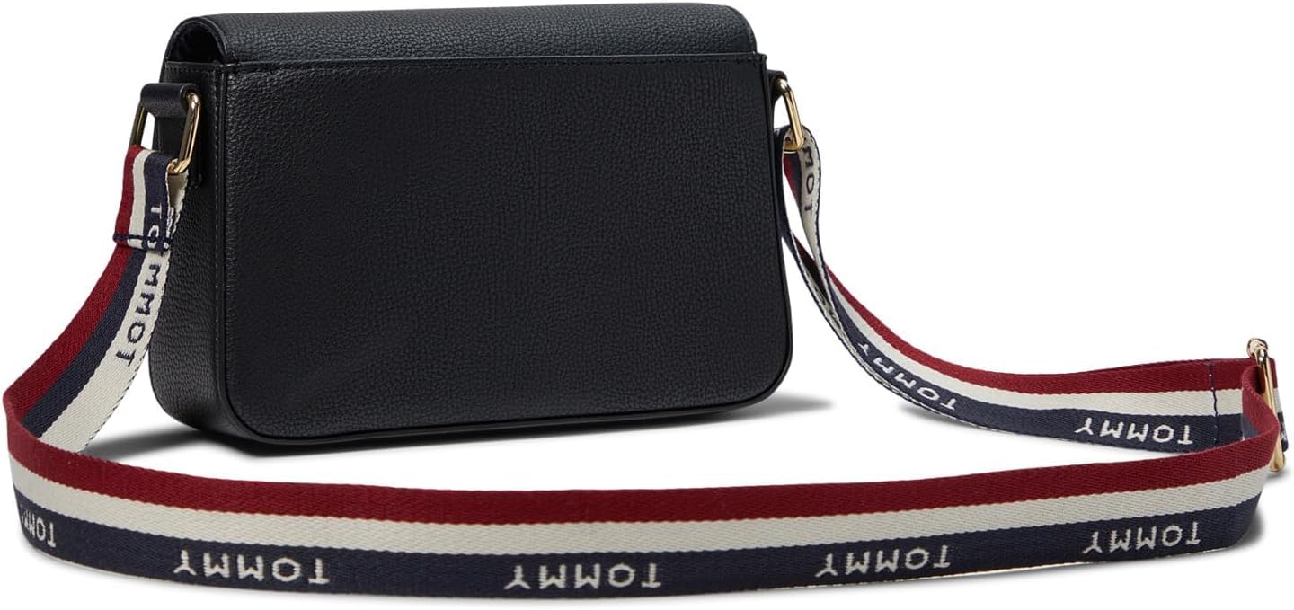 BOLSO CROSSBODY TOMMY HILFIGER REESE II ROJO EN PVC TEXTURIZADO - 2