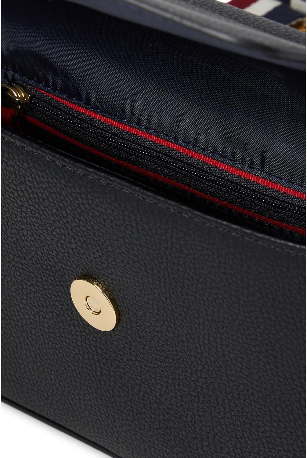 BOLSO CROSSBODY TOMMY HILFIGER REESE II ROJO EN PVC TEXTURIZADO - 3
