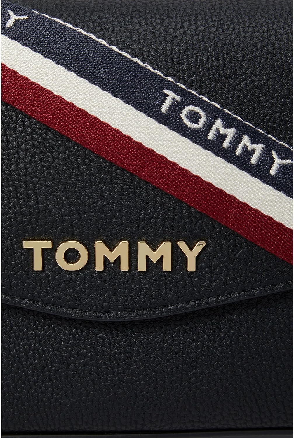 BOLSO CROSSBODY TOMMY HILFIGER REESE II ROJO EN PVC TEXTURIZADO - 4