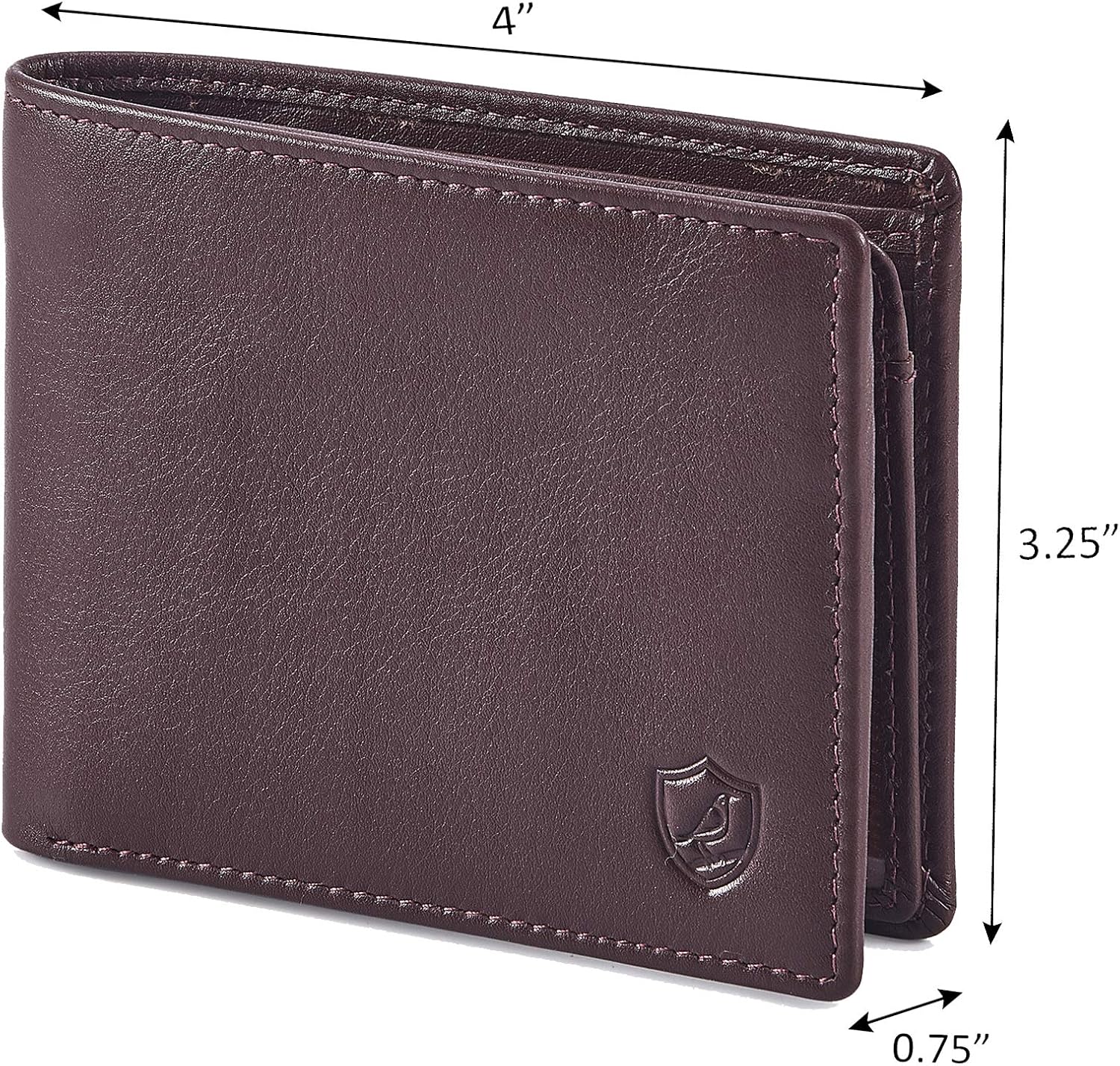 BILLETERA PARA HOMBRE COCHOA SLIM RFID BLOQUEO CUERO NAPA CHOCOLATE - 3