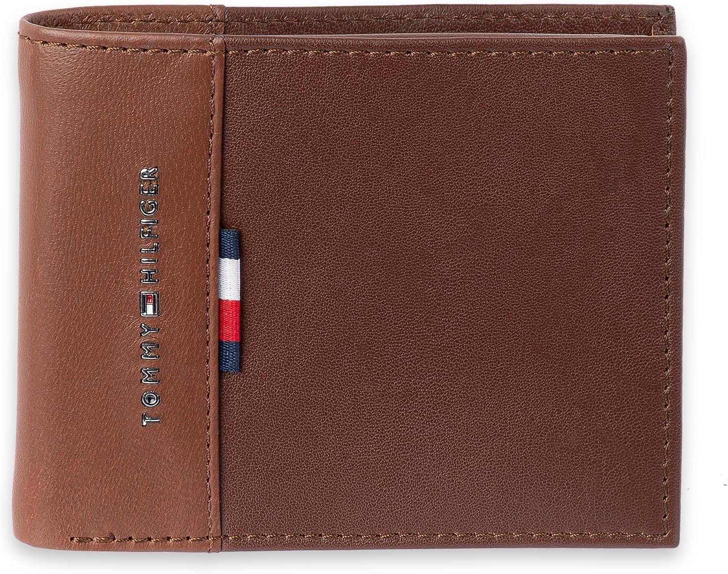 BILLETERA SLIM BIFOLD DE CUERO BICOLOR CON VENTANA ID TOMMY HILFIGER HOMBRE - 1