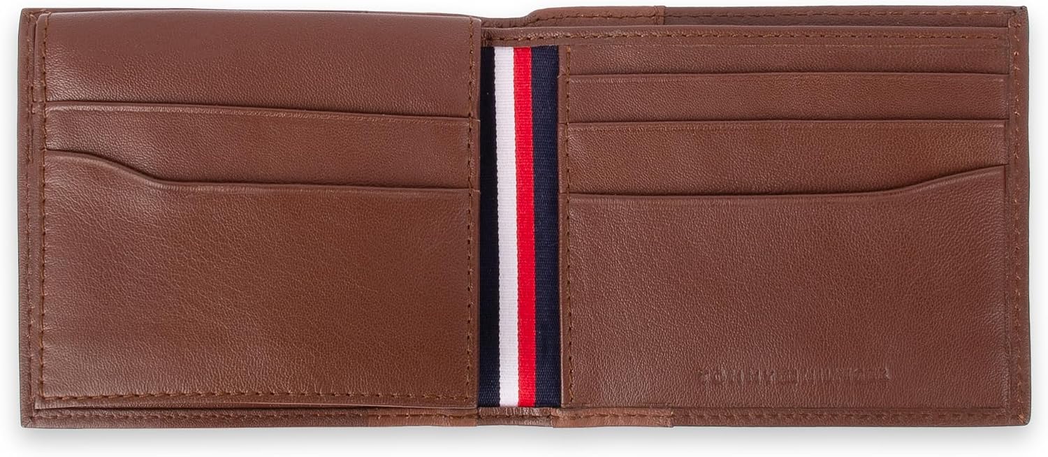 BILLETERA SLIM BIFOLD DE CUERO BICOLOR CON VENTANA ID TOMMY HILFIGER HOMBRE - 4