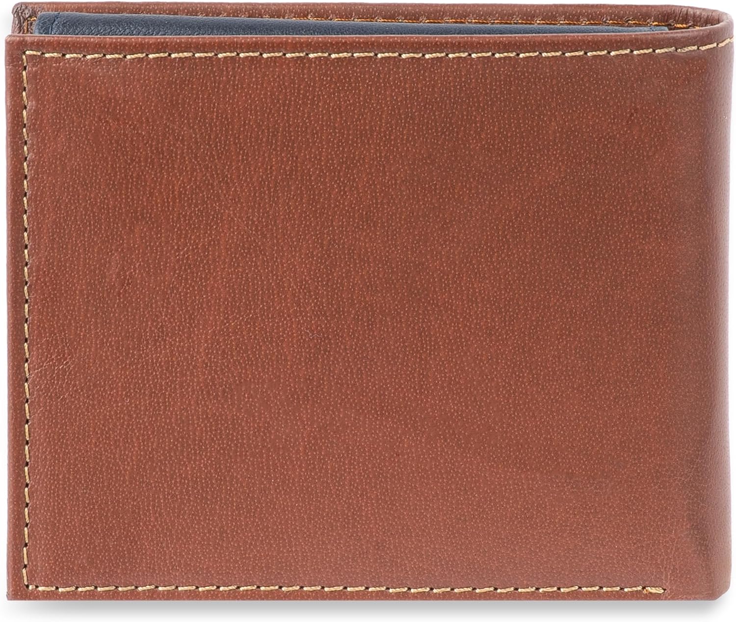 BILLETERA DE CUERO PARA HOMBRE TOMMY HILFIGER BIFOLD CON VENTANA PARA ID REMOVIBLE TAN/NAVY - 3