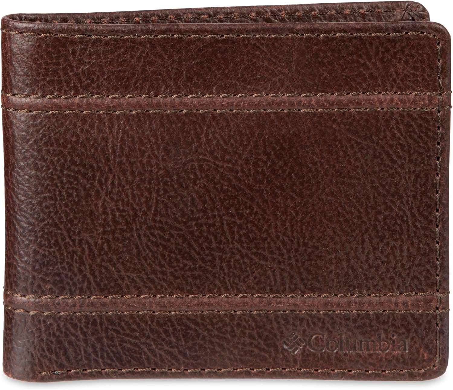 BILLETERA PARA HOMBRE COLUMBIA RFID SLIM BIFOLD CON VENTANA PARA ID MARRÓN - 1