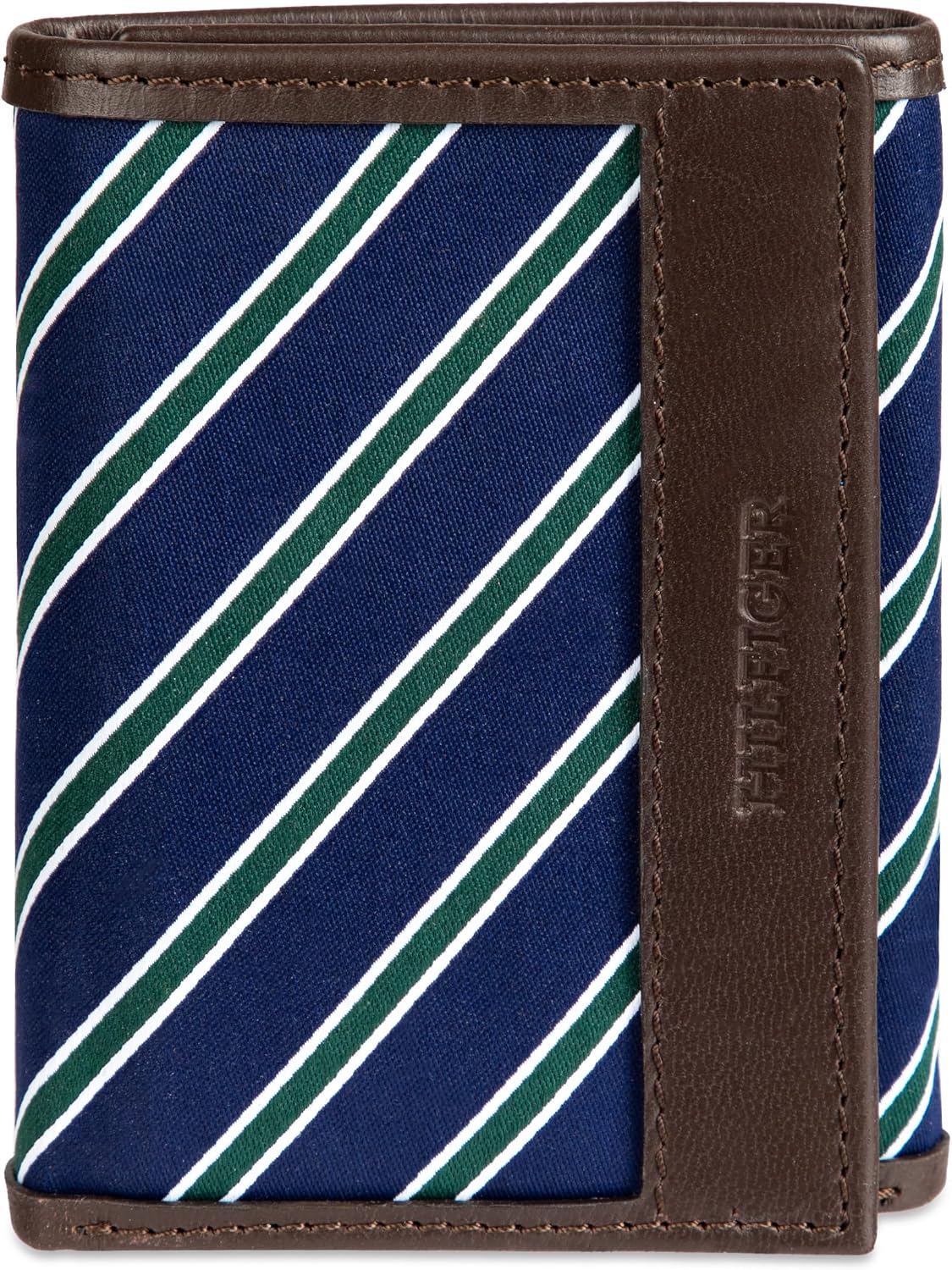 BILLETERA TRIFOLD PARA HOMBRE TOMMY HILFIGER CON EXTERIOR DE TELA TIPO CORBATA - 1