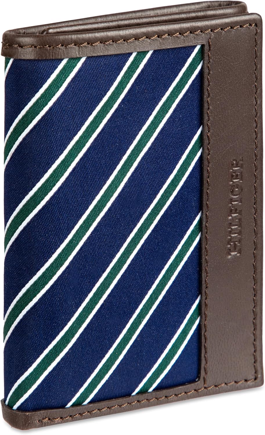 BILLETERA TRIFOLD PARA HOMBRE TOMMY HILFIGER CON EXTERIOR DE TELA TIPO CORBATA - 2