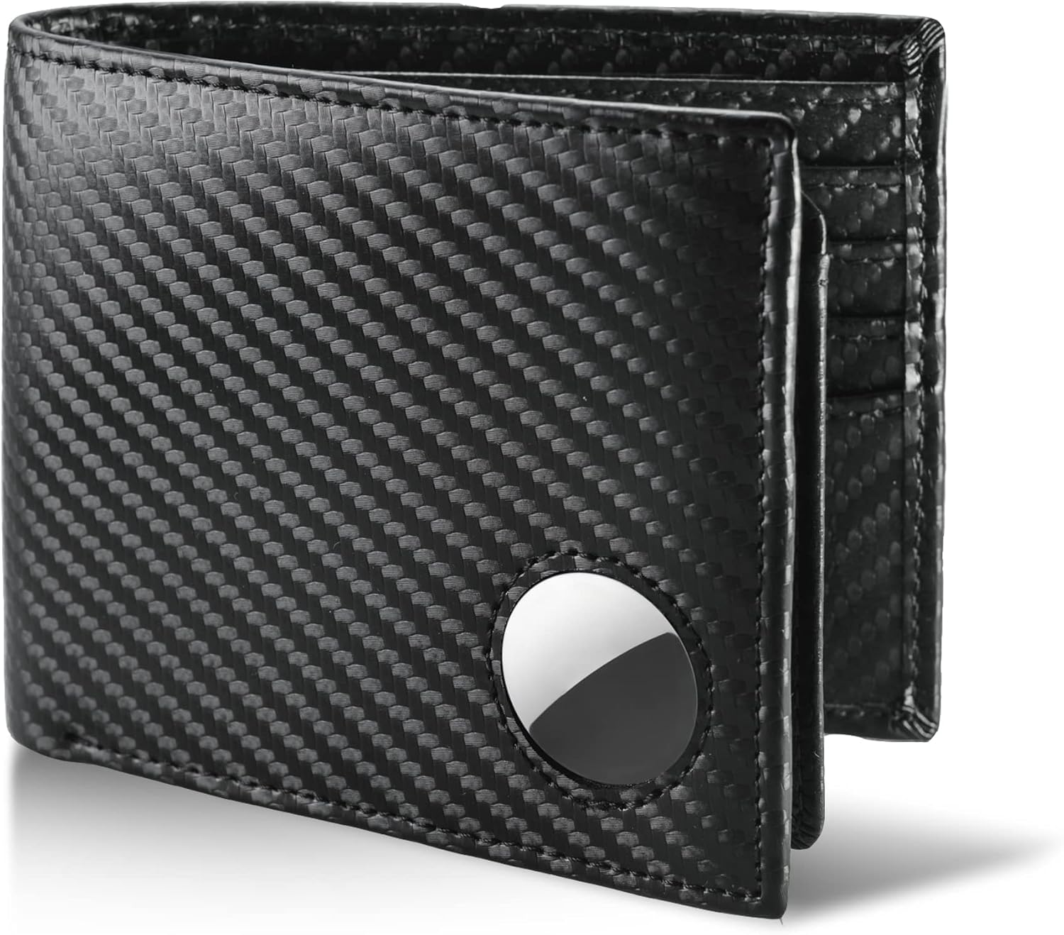 BILLETERA PARA HOMBRE SEROVI DE CUERO GENUINO CON PORTA AIRTAG Y BLOQUEO RFID - 1