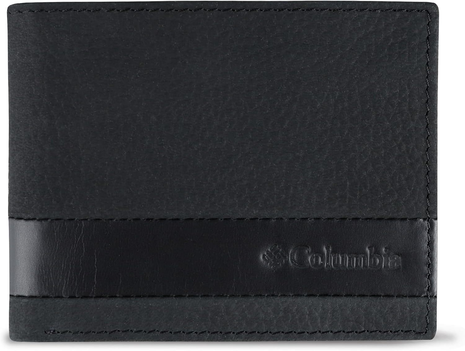 BILLETERA PARA HOMBRE COLUMBIA SLIM BIFOLD CON VENTANA PARA ID NEGRO - 1