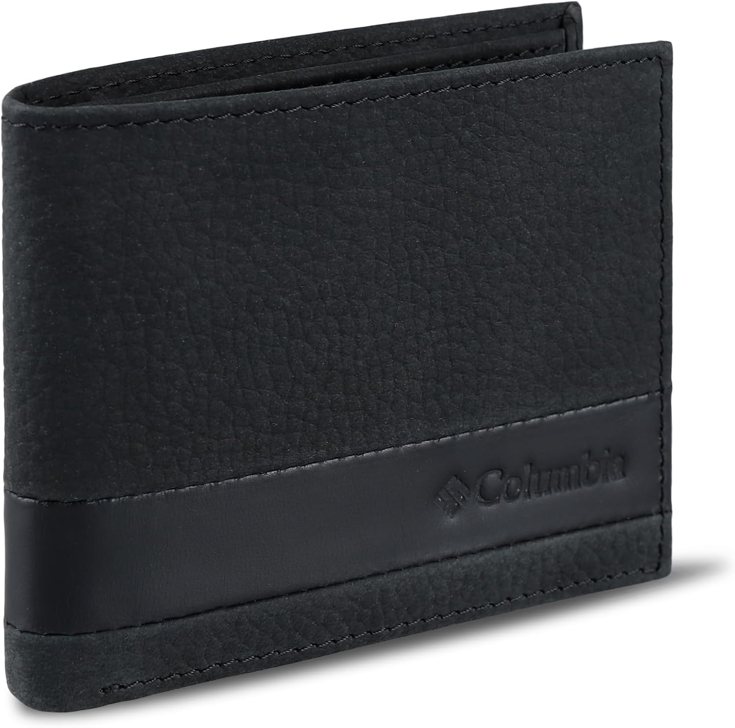 BILLETERA PARA HOMBRE COLUMBIA SLIM BIFOLD CON VENTANA PARA ID NEGRO - 2