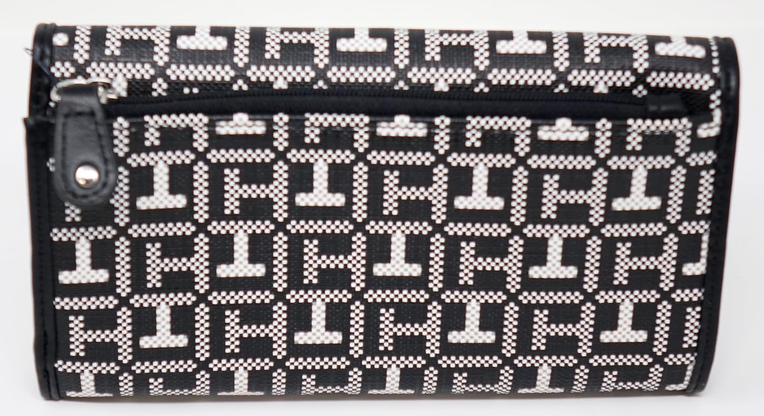 BILLETERA PARA MUJER TOMMY HILFIGER TH LOGO PRINT BLACK Y WHITE - 2