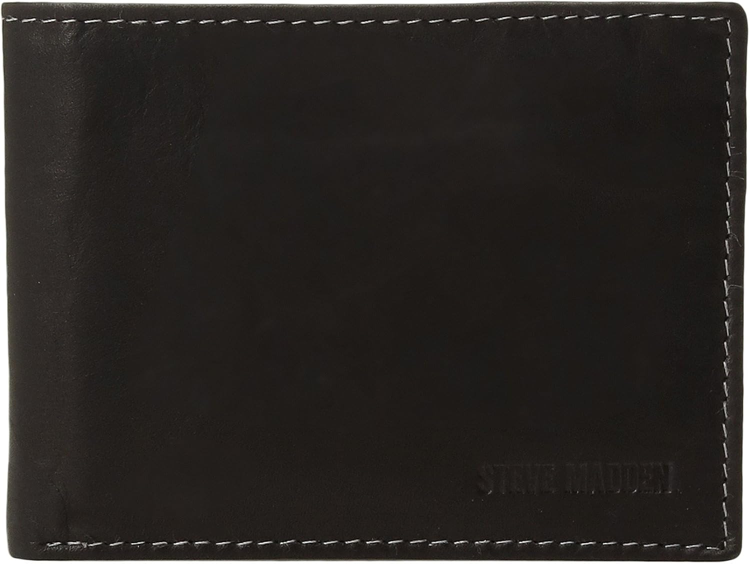 BILLETERA PARA HOMBRE STEVE MADDEN SLIM DE CUERO CON BOLSILLOS EXTRA - 1