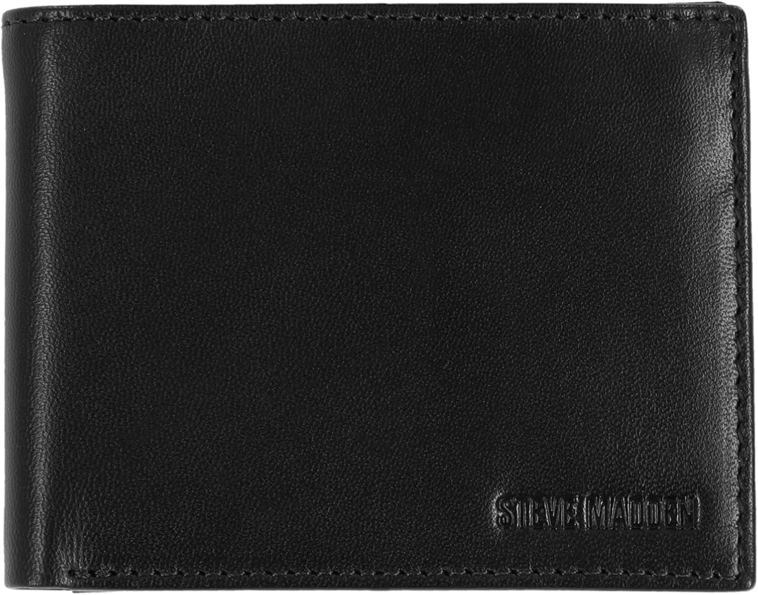 BILLETERA PARA HOMBRE STEVE MADDEN SLIM DE CUERO CON BOLSILLOS EXTRA - 4