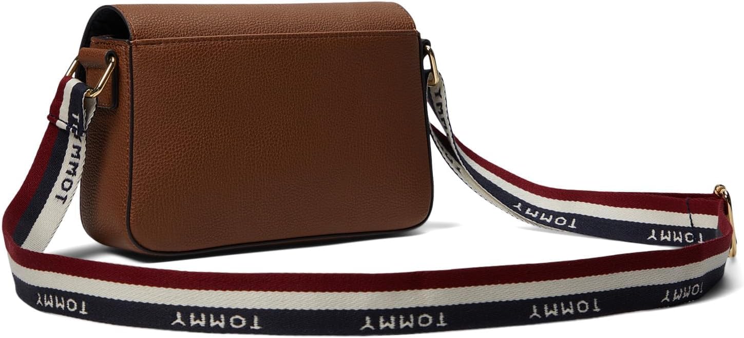BOLSO CROSSBODY TOMMY HILFIGER REESE II ROJO EN PVC TEXTURIZADO - 2