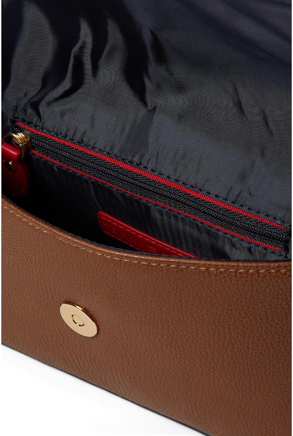 BOLSO CROSSBODY TOMMY HILFIGER REESE II ROJO EN PVC TEXTURIZADO - 3