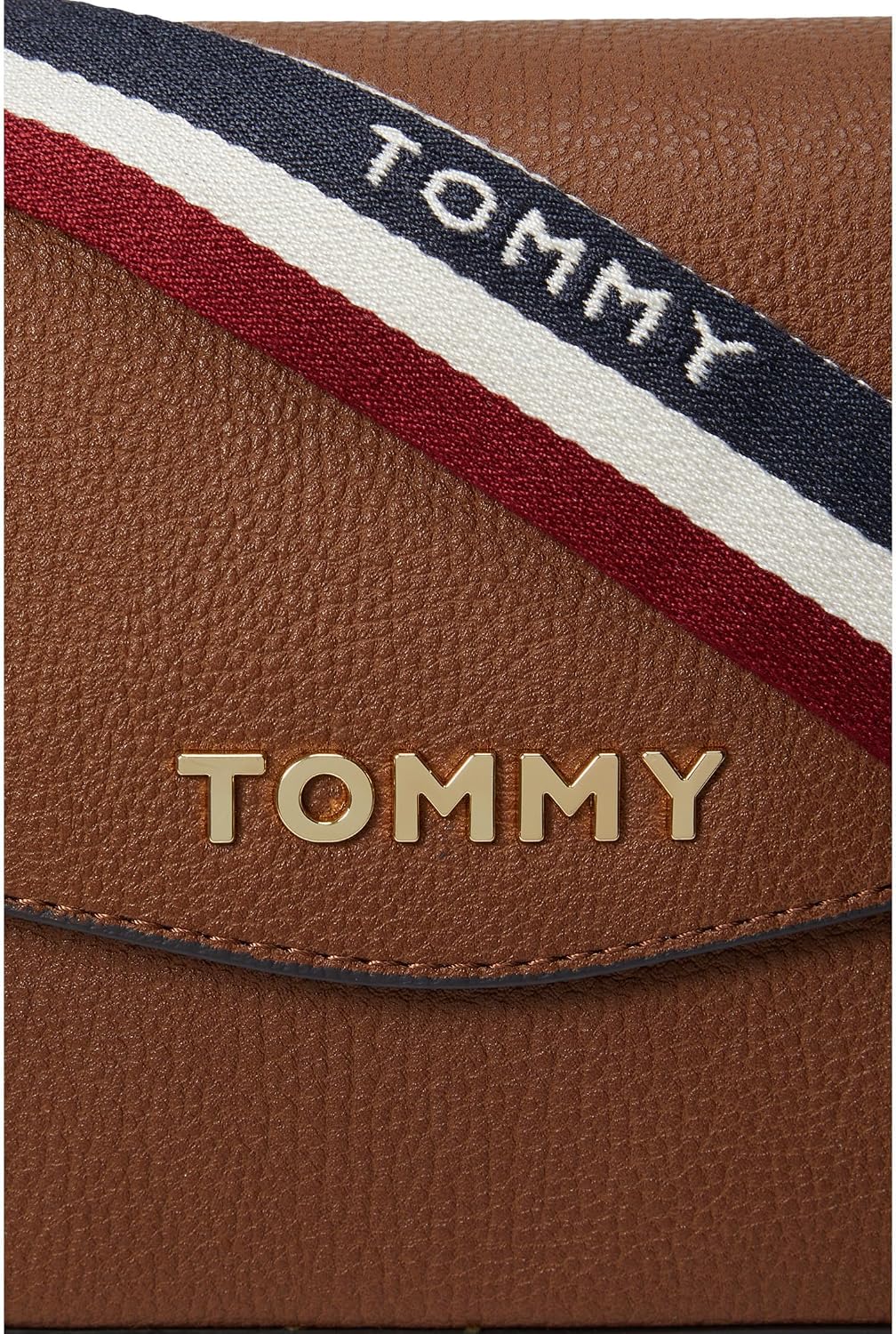 BOLSO CROSSBODY TOMMY HILFIGER REESE II ROJO EN PVC TEXTURIZADO - 4