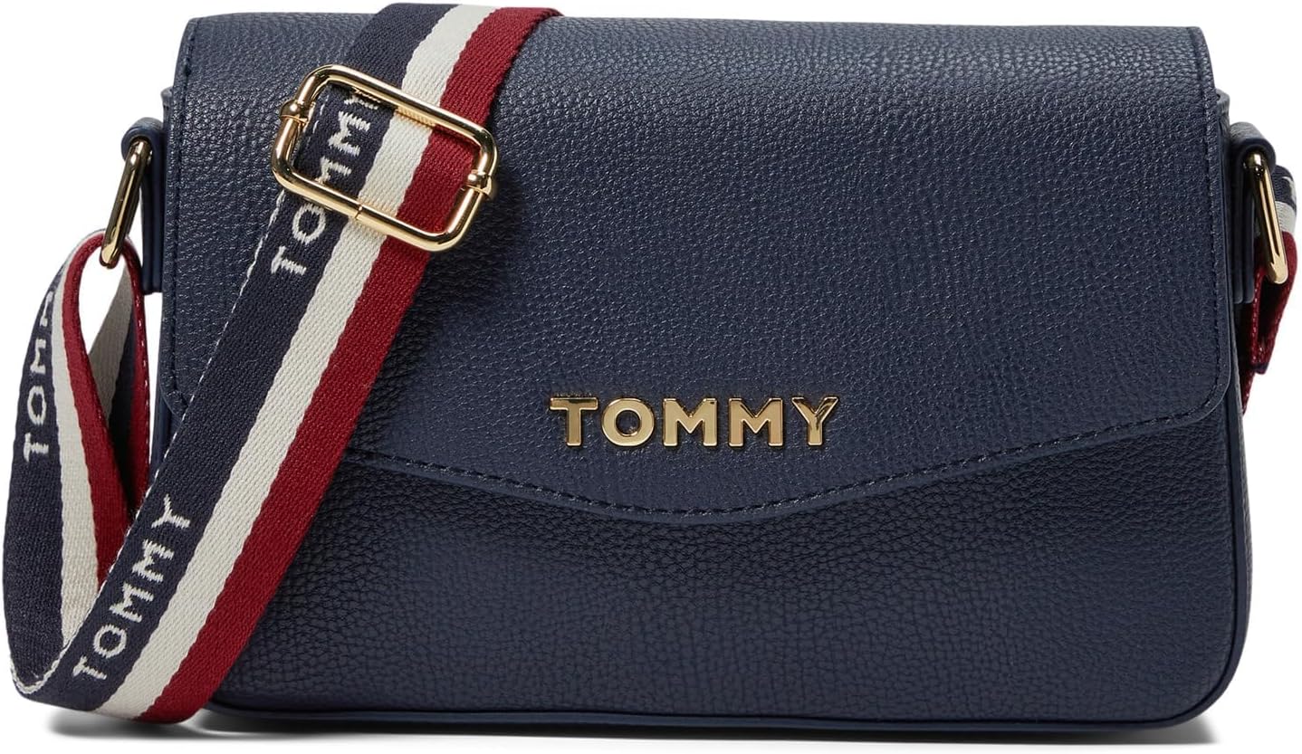 BOLSO CROSSBODY TOMMY HILFIGER REESE II ROJO EN PVC TEXTURIZADO - 5