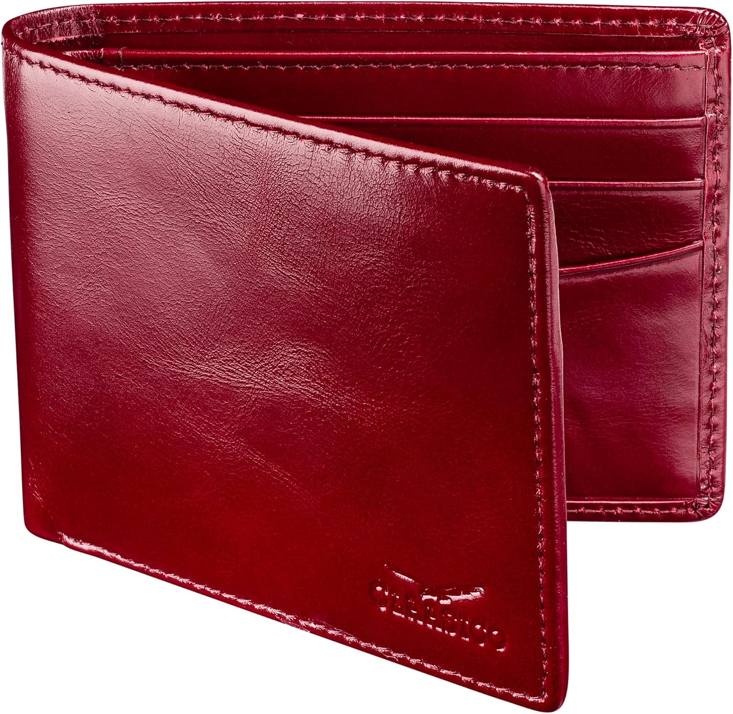 BILLETERA DE CUERO PARA HOMBRE CLAASICO CON BLOQUEO RFID Y VENTANA PARA IDENTIFICACIÓN - 1