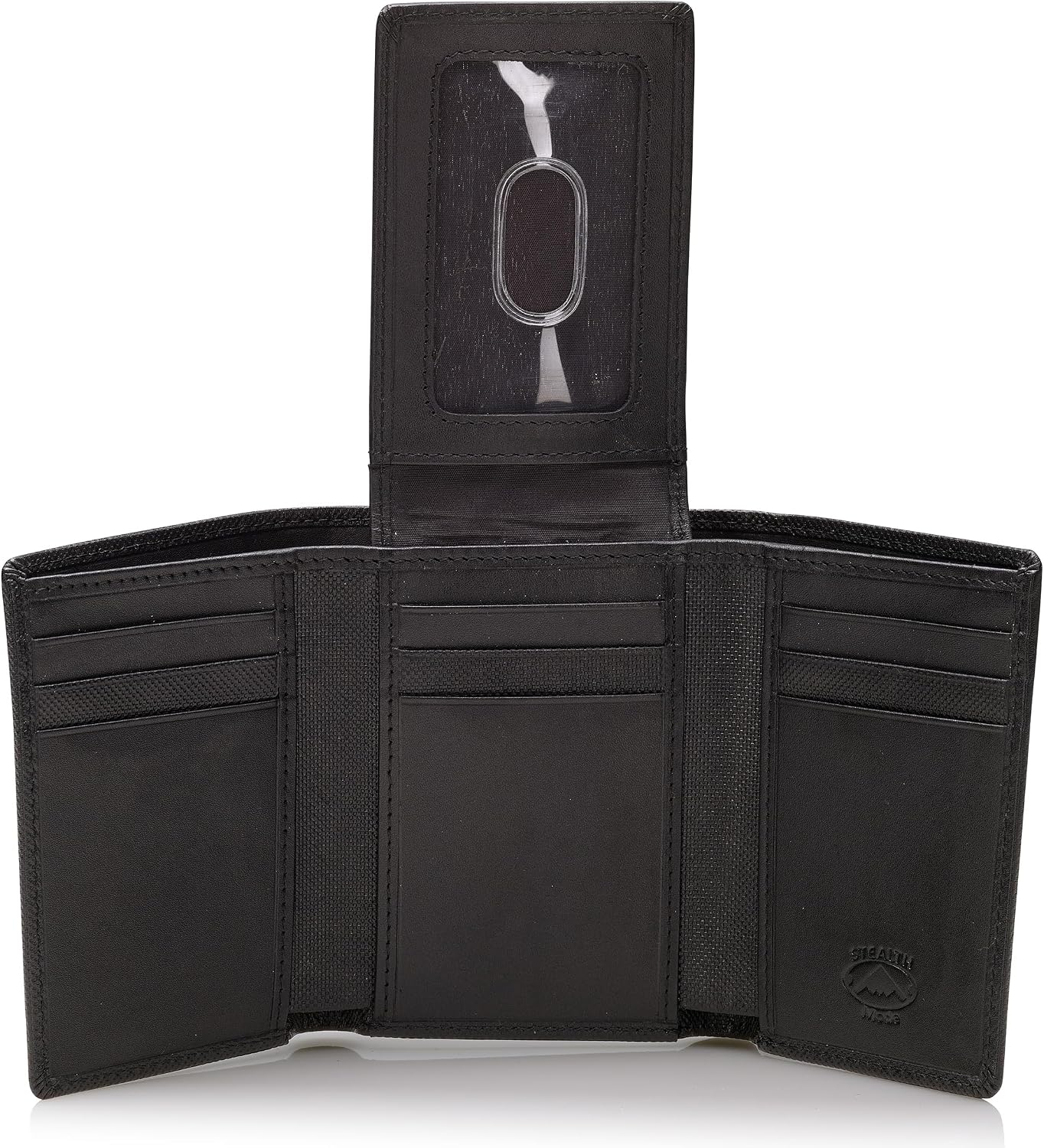 BILLETERA TRIFOLD DE CUERO PARA HOMBRE STEALTH MODE CON BLOQUEO RFID - 1