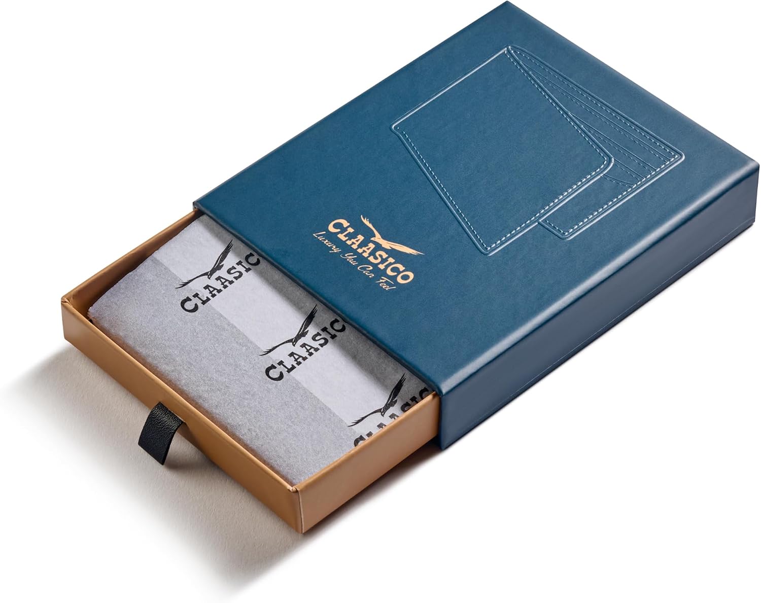 BILLETERA DE CUERO PARA HOMBRE CLAASICO BIFOLD CON BLOQUEO RFID Y VENTANA PARA ID - 5
