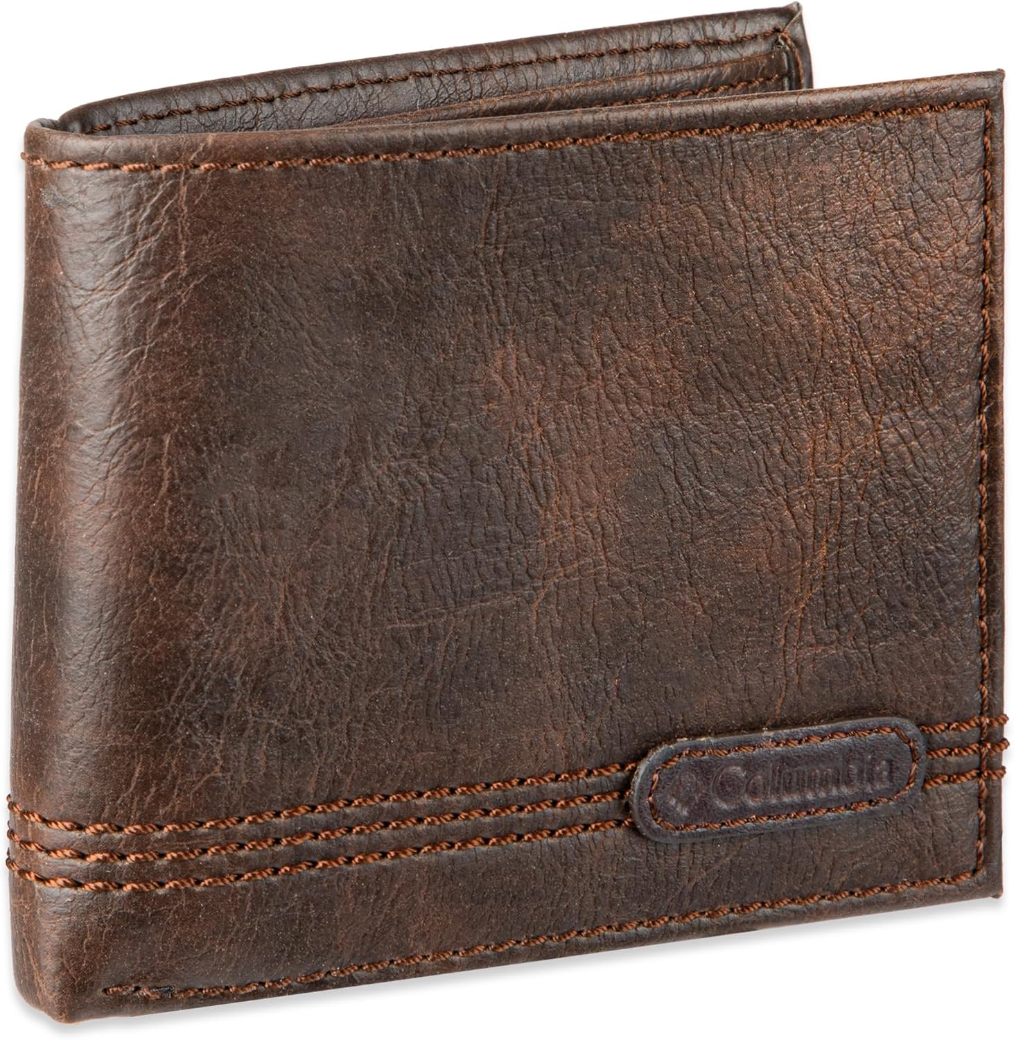 BILLETERA SLIM BIFOLD PARA HOMBRE COLUMBIA CON VENTANA PARA ID MARRÓN - 2