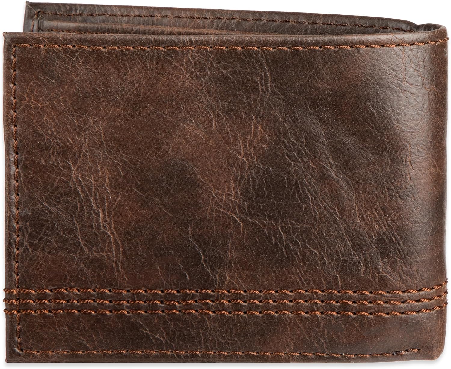 BILLETERA SLIM BIFOLD PARA HOMBRE COLUMBIA CON VENTANA PARA ID MARRÓN - 3