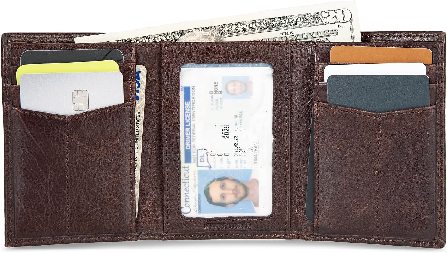 BILLETERA PARA HOMBRE EDDIE BAUER SIGNATURE TRIFOLD - 4