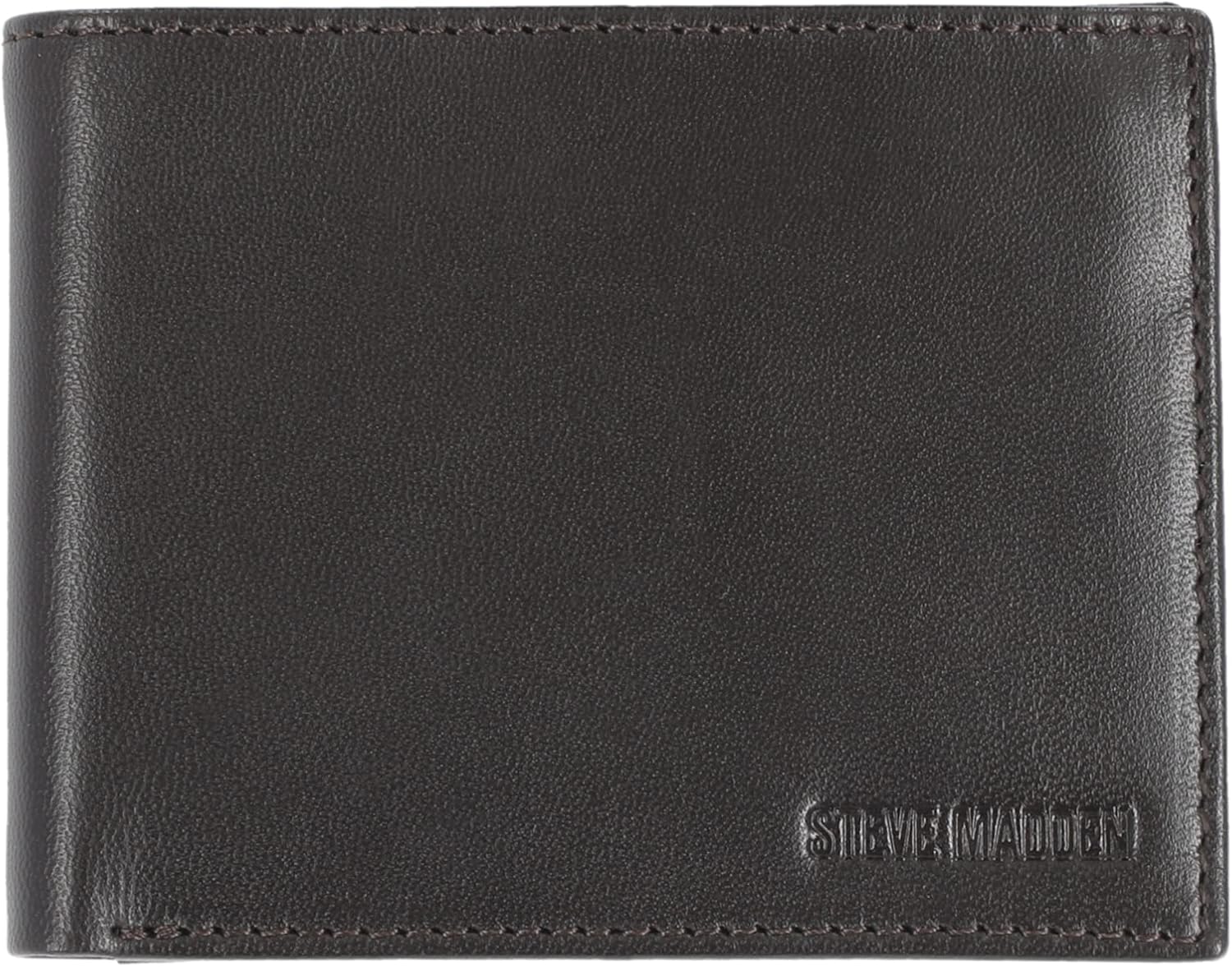 BILLETERA PARA HOMBRE STEVE MADDEN SLIM DE CUERO CON BOLSILLOS EXTRA - 1