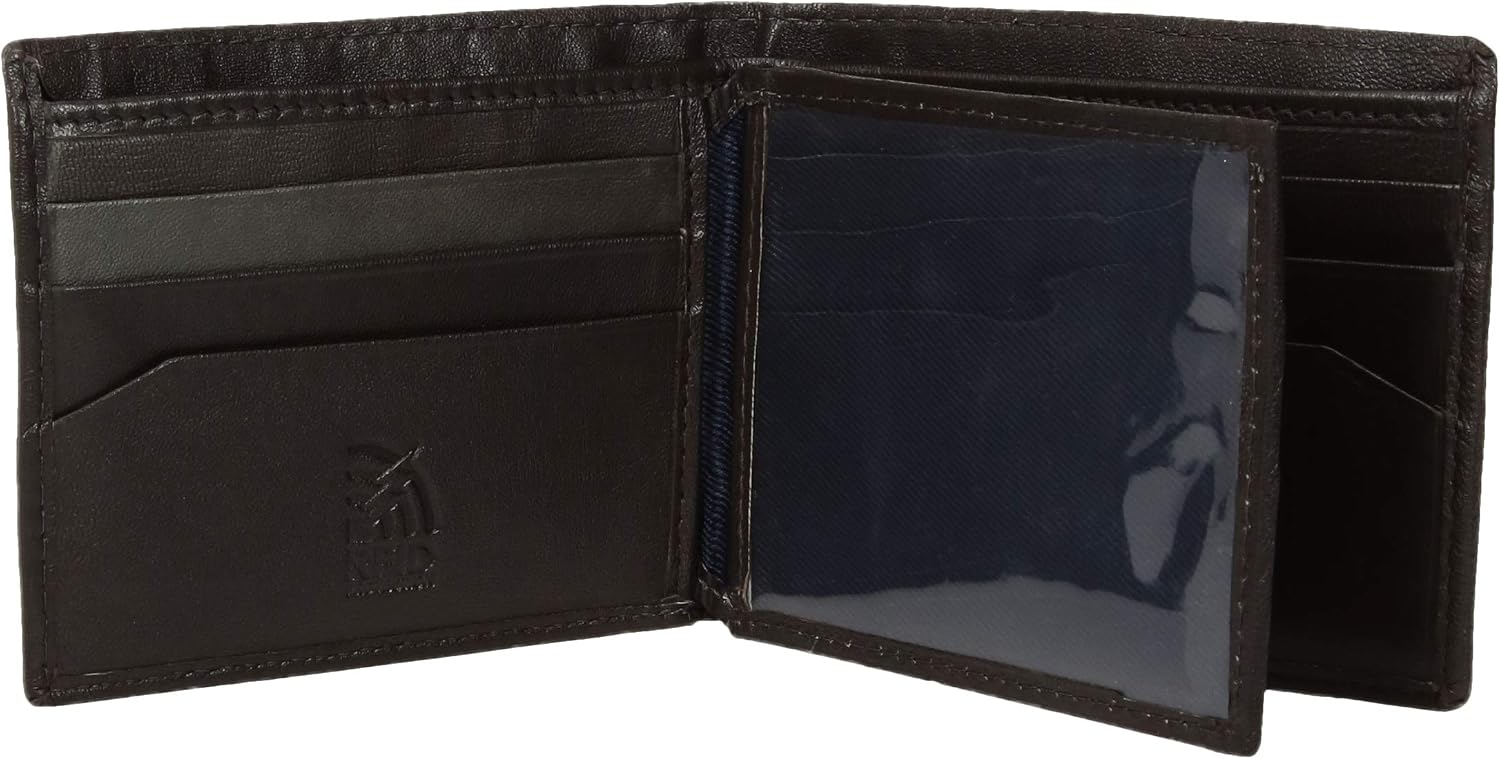 BILLETERA PARA HOMBRE STEVE MADDEN SLIM DE CUERO CON BOLSILLOS EXTRA - 5