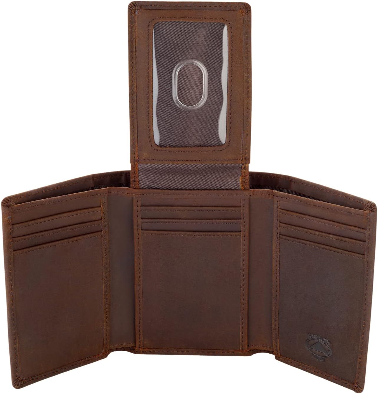 BILLETERA TRIFOLD DE CUERO STEALTH MODE PARA HOMBRE CON BLOQUEO RFID - 1