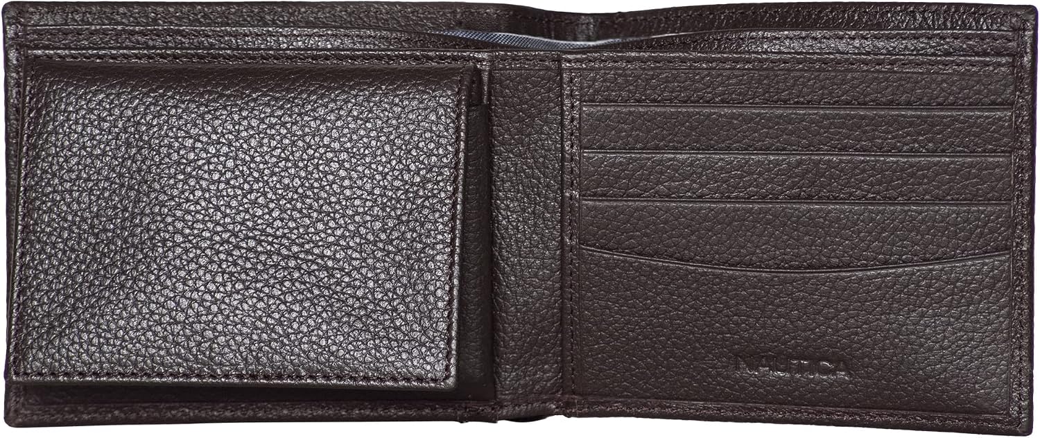 BILLETERA PARA HOMBRE NAUTICA BIFOLD DE CUERO CON BLOQUEO RFID - 2