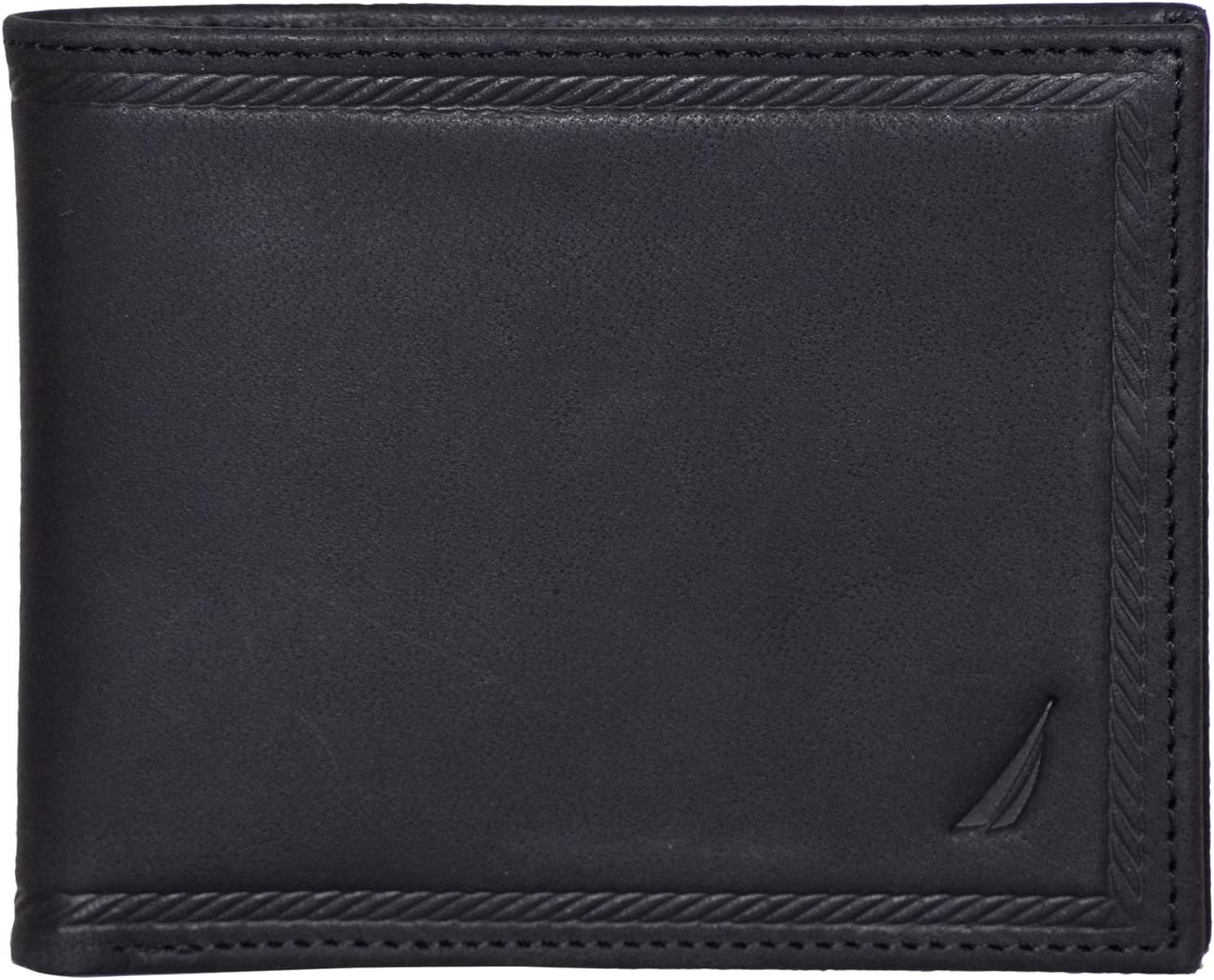 BILLETERA PARA HOMBRE NAUTICA BIFOLD DE CUERO CON BLOQUEO RFID - 1