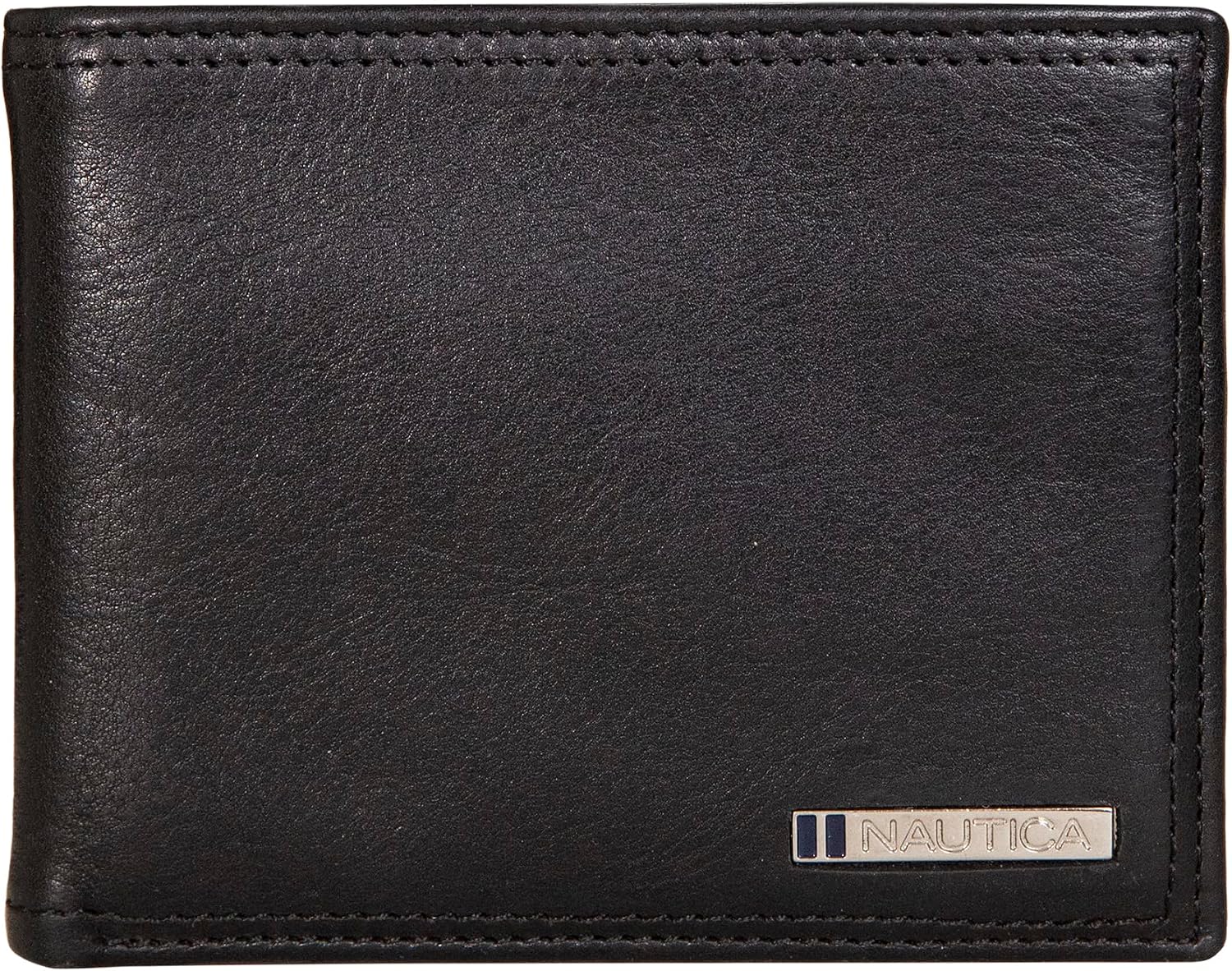 BILLETERA PARA HOMBRE NAUTICA BIFOLD DE CUERO CON BLOQUEO RFID - 1
