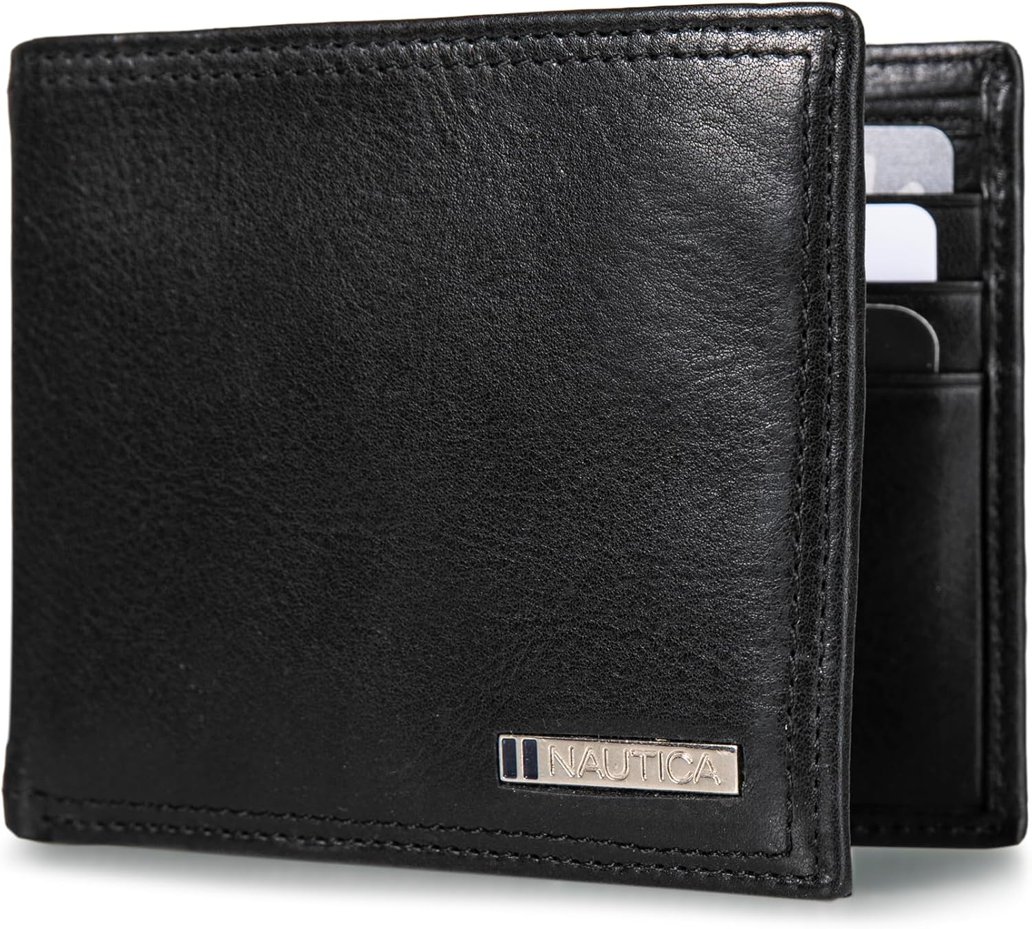BILLETERA PARA HOMBRE NAUTICA BIFOLD DE CUERO CON BLOQUEO RFID - 5