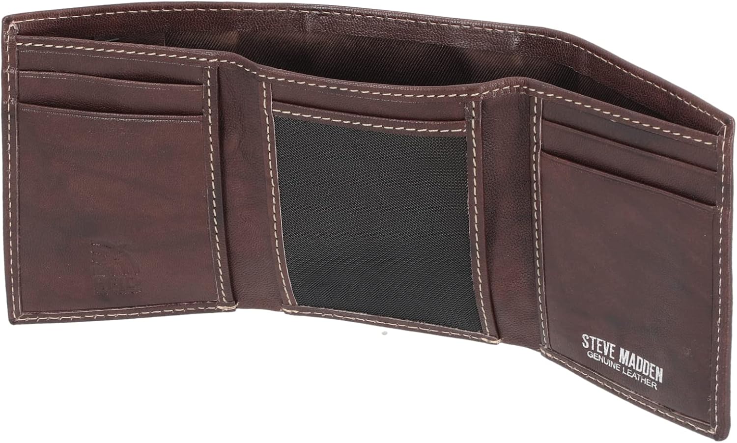 BILLETERA TRIFOLD PARA HOMBRE STEVE MADDEN CON VENTANA PARA ID Y RFID - 3