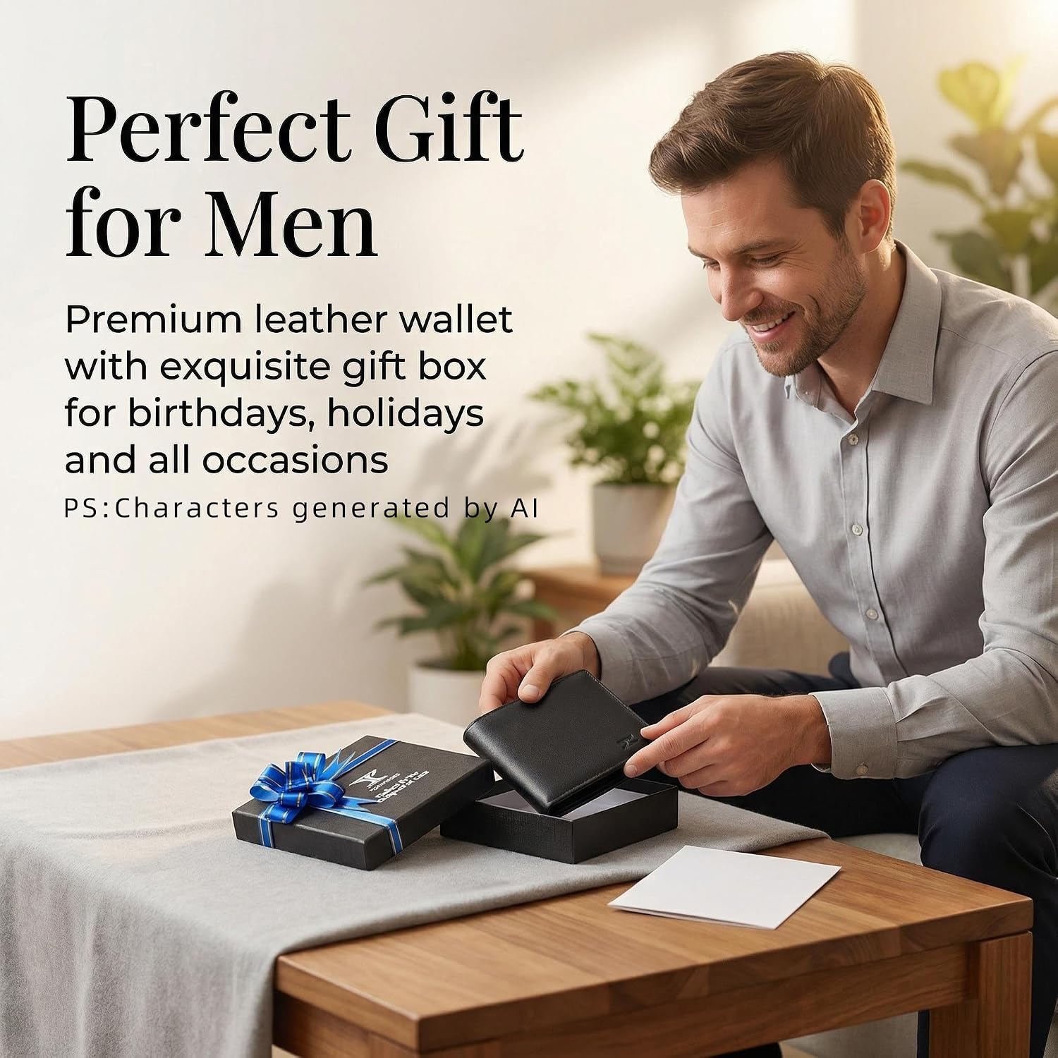 BILLETERA PARA HOMBRE TOPFORGES DE CUERO CON RFID Y CIERRE NEGRO - 5