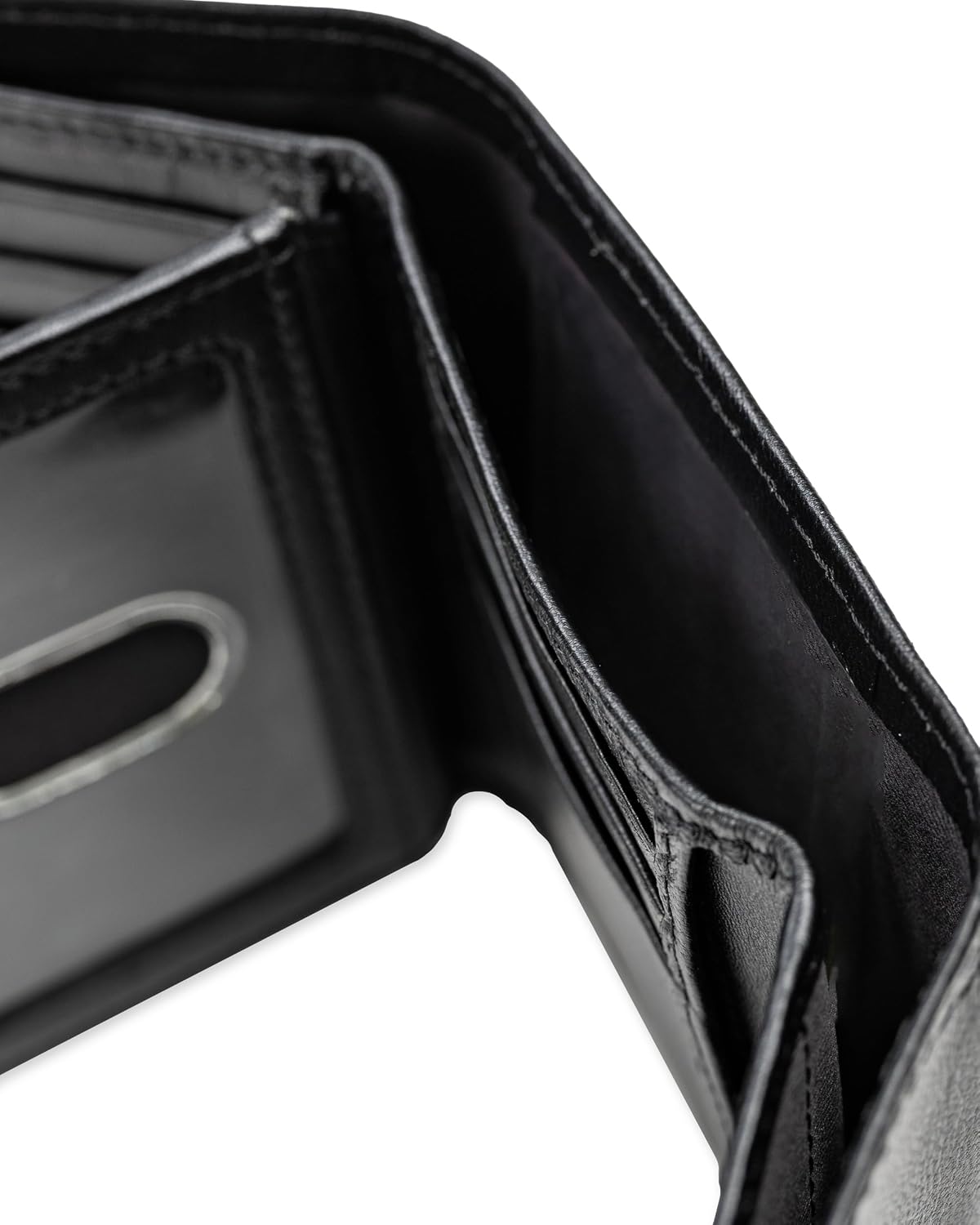 BILLETERA DOCKERS PARA HOMBRE EXTRA CAPACIDAD SLIM TRIFOLD CON MÚLTIPLES RANURAS PARA TARJETAS Y VENTANA PARA ID - 5
