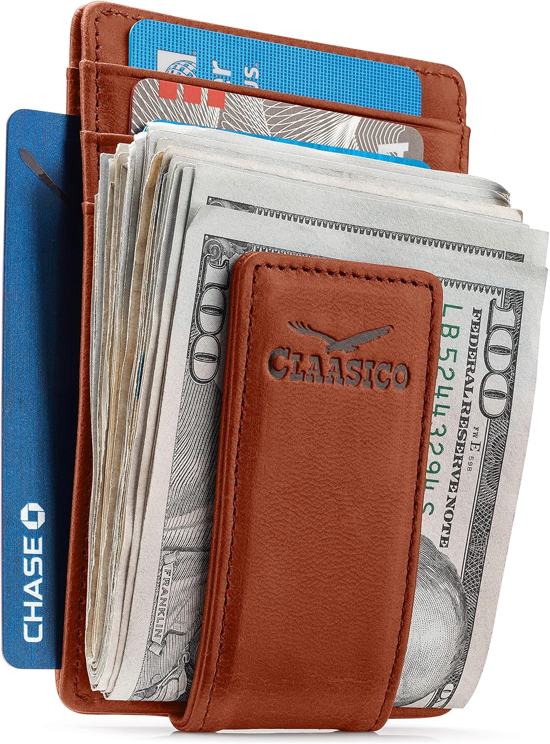 BILLETERA PARA HOMBRE CLAASICO CON CLIP MAGNÉTICO Y BLOQUEO RFID - 1