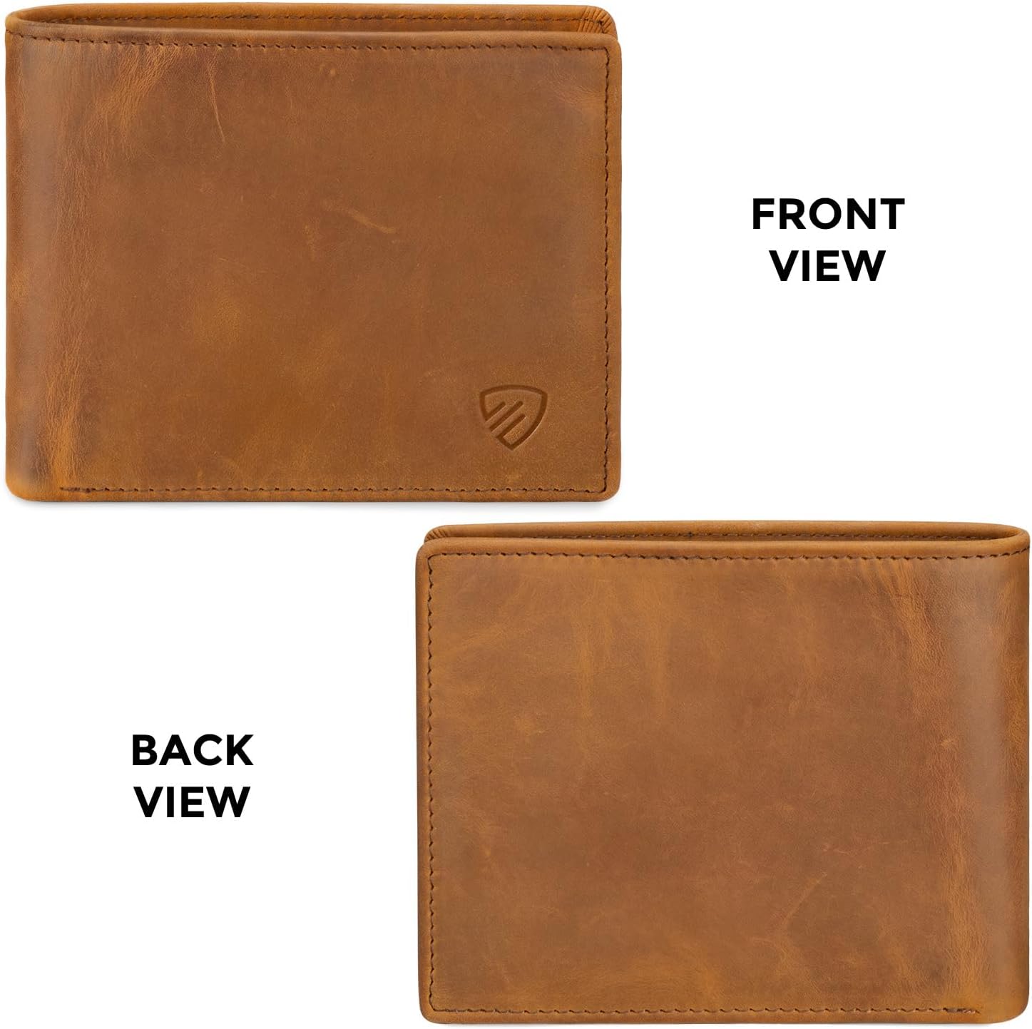 BILLETERA PARA HOMBRE RUNBOX SLIM BIFOLD DE CUERO CON BLOQUEO RFID - 5