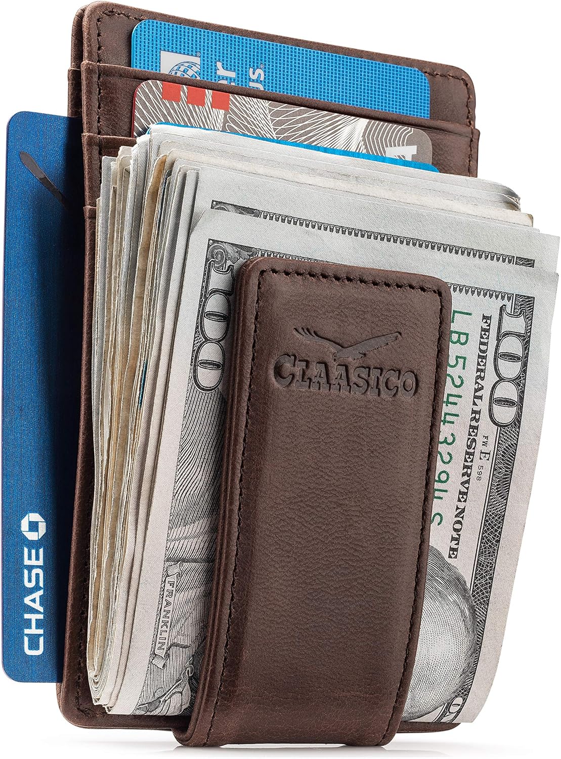 BILLETERA PARA HOMBRE CLAASICO CON CLIP MAGNÉTICO Y BLOQUEO RFID - 1