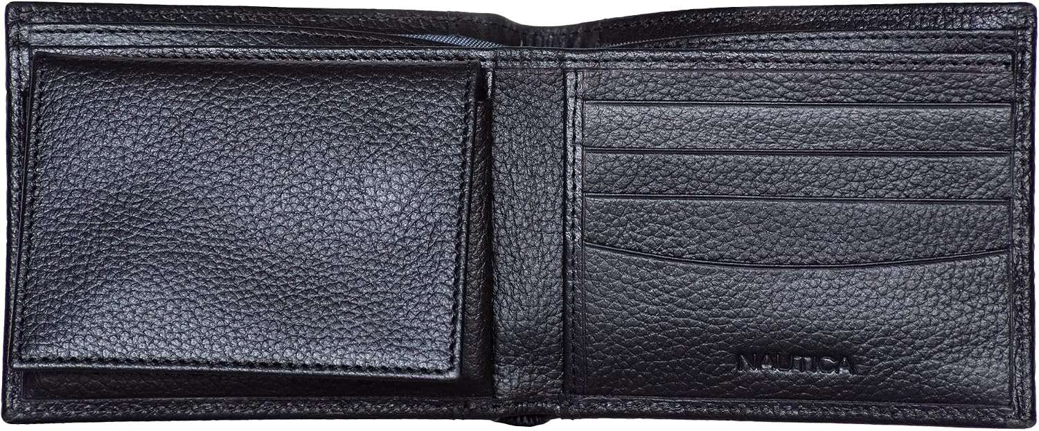 BILLETERA PARA HOMBRE NAUTICA BIFOLD DE CUERO CON BLOQUEO RFID - 2