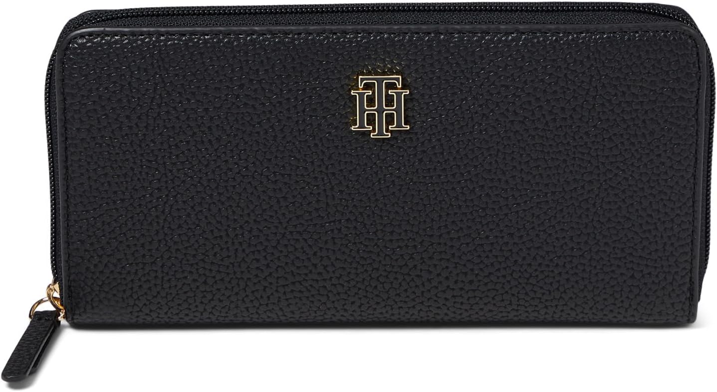 BILLETERA PARA MUJER TOMMY HILFIGER LUANNE II CON CIERRE NEGRO XS - 1