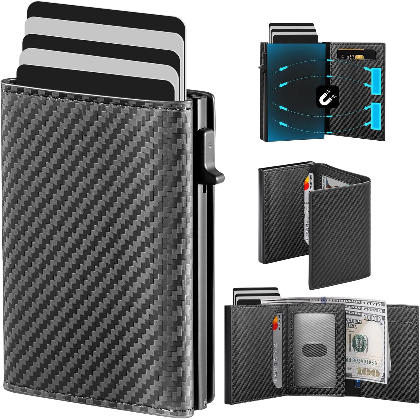 BILLETERA PARA HOMBRE GAOCHALE SMART POP UP CON BLOQUEO RFID - 1