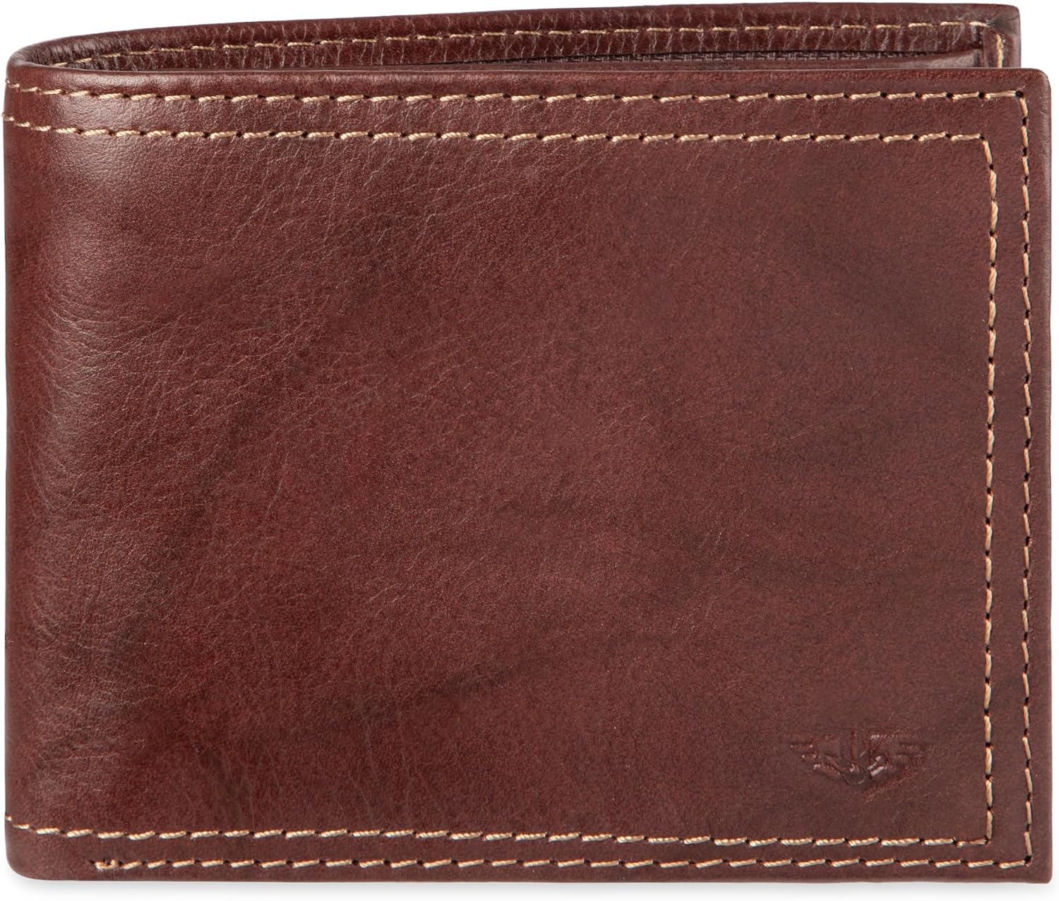 BILLETERA PARA HOMBRE DOCKERS DE CUERO CON BLOQUEO RFID CAPACIDAD EXTRA MARRÓN TALLA ÚNICA - 1