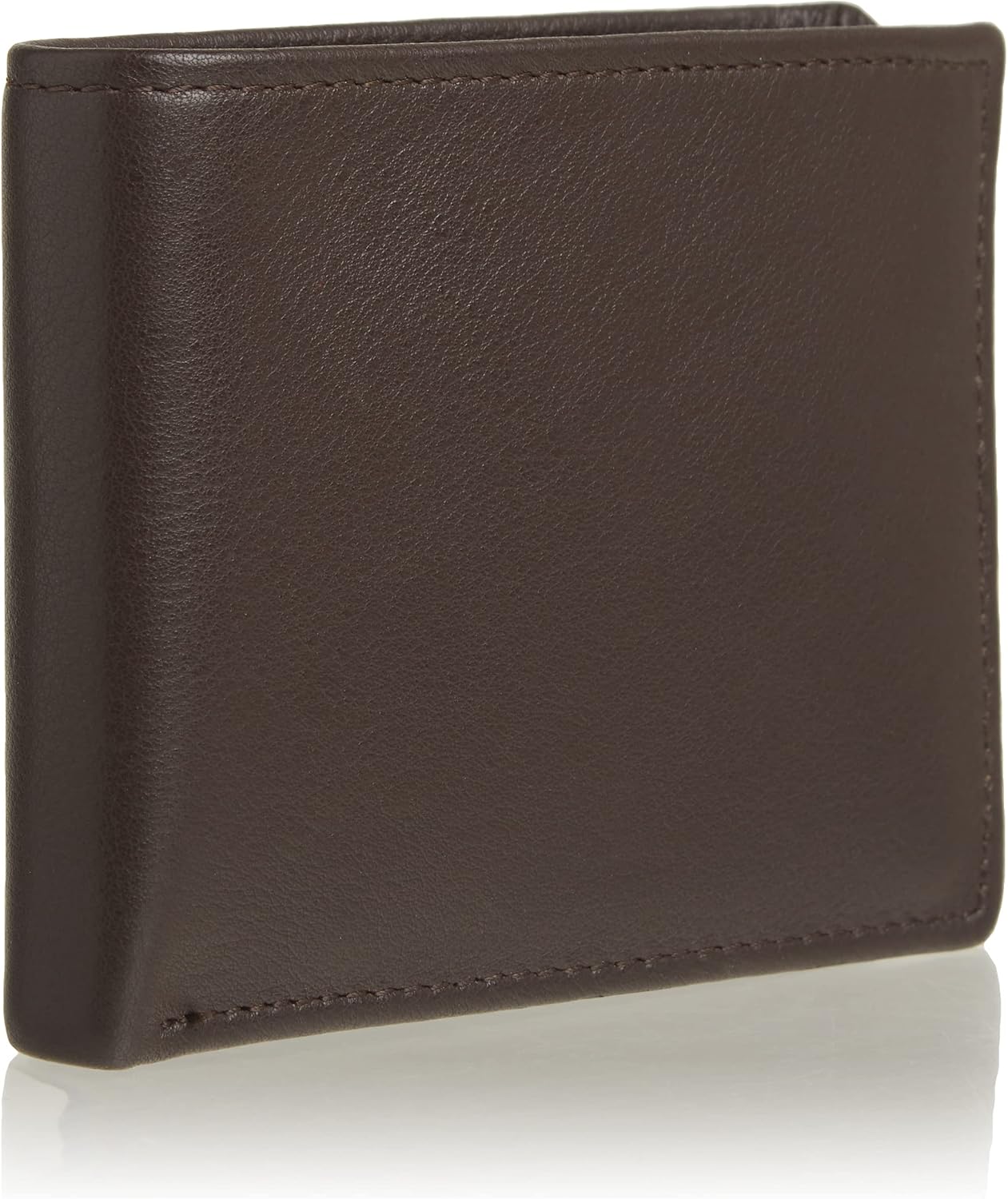 BILLETERA PARA HOMBRE PERRY ELLIS PARK AVENUE DE CUERO 100% CON PORTAPASAPORTE NEGRA - 2