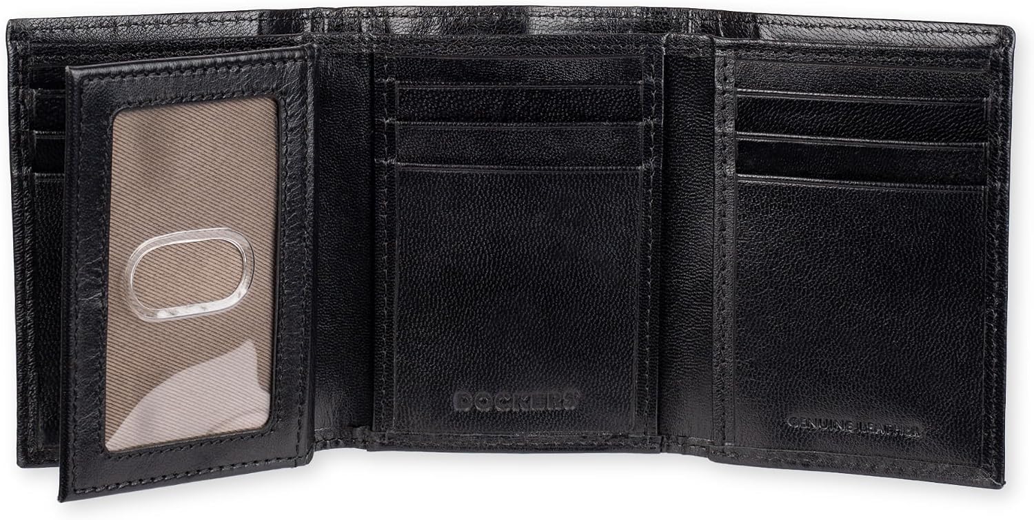 BILLETERA DOCKERS PARA HOMBRE CAPACIDAD EXTRA PERFIL DELGADO TRIFOLD - 4