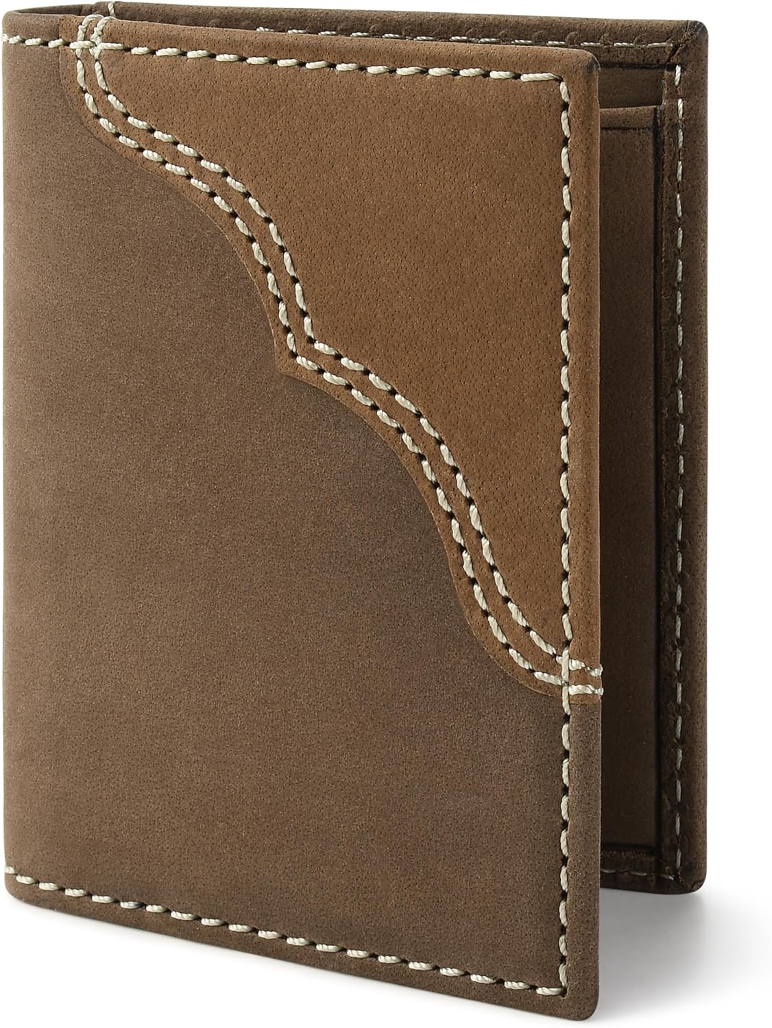 BILLETERA WRANGLER PARA HOMBRE MINI BIFOLD DE CUERO GENUINO CON ESTILO WESTERN RODEO - 1