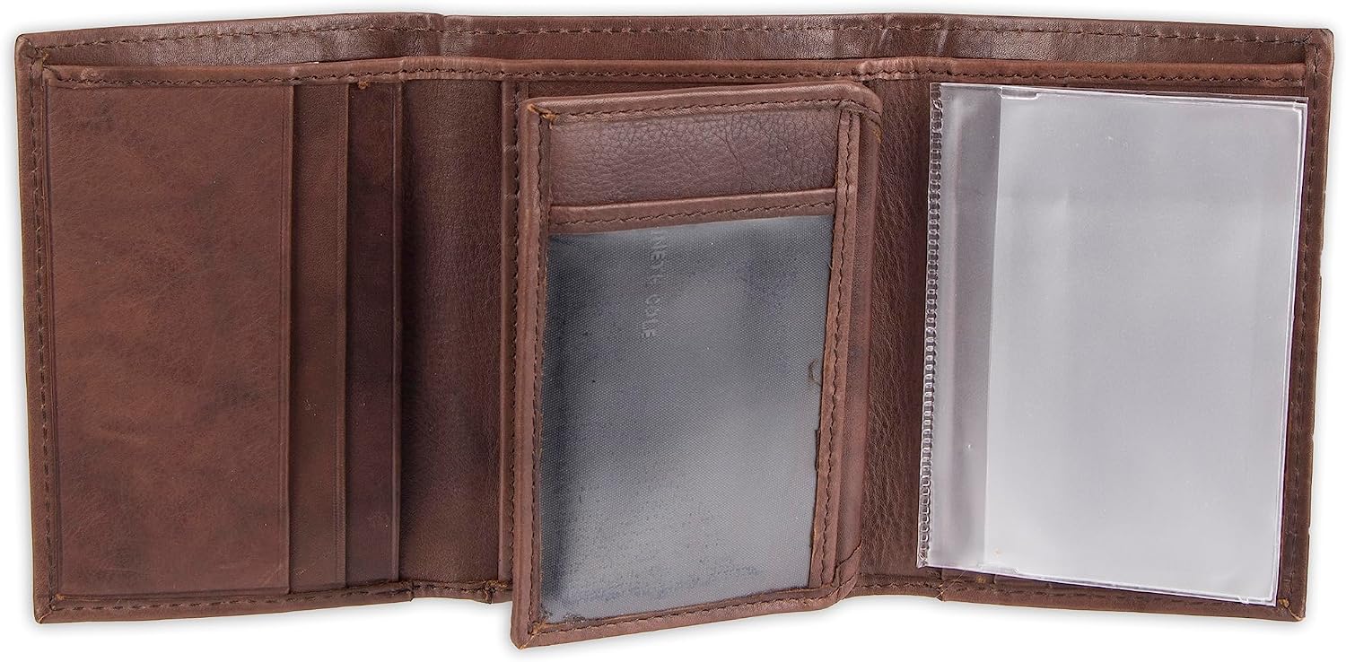 BILLETERA KENNETH COLE REACTION PARA HOMBRE CON BLOQUEO RFID, CUERO, MARRÓN, TALLA ÚNICA - 2