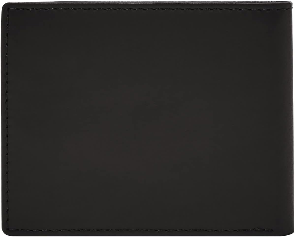 BILLETERA PARA HOMBRE FOSSIL DERRICK DE CUERO NEGRO CON PORTA TARJETAS REMOVIBLE - 2
