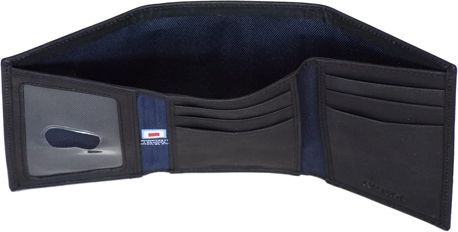 BILLETERA PARA HOMBRE NAUTICA TRIFOLD CON PROTECCIÓN RFID CUERO GENUINO - 3